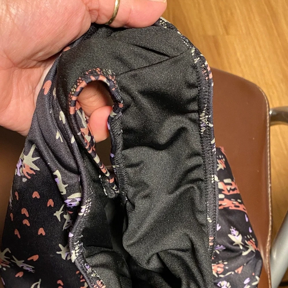 Floral Black One-Piece Swimsuit - Picture 4 of 5